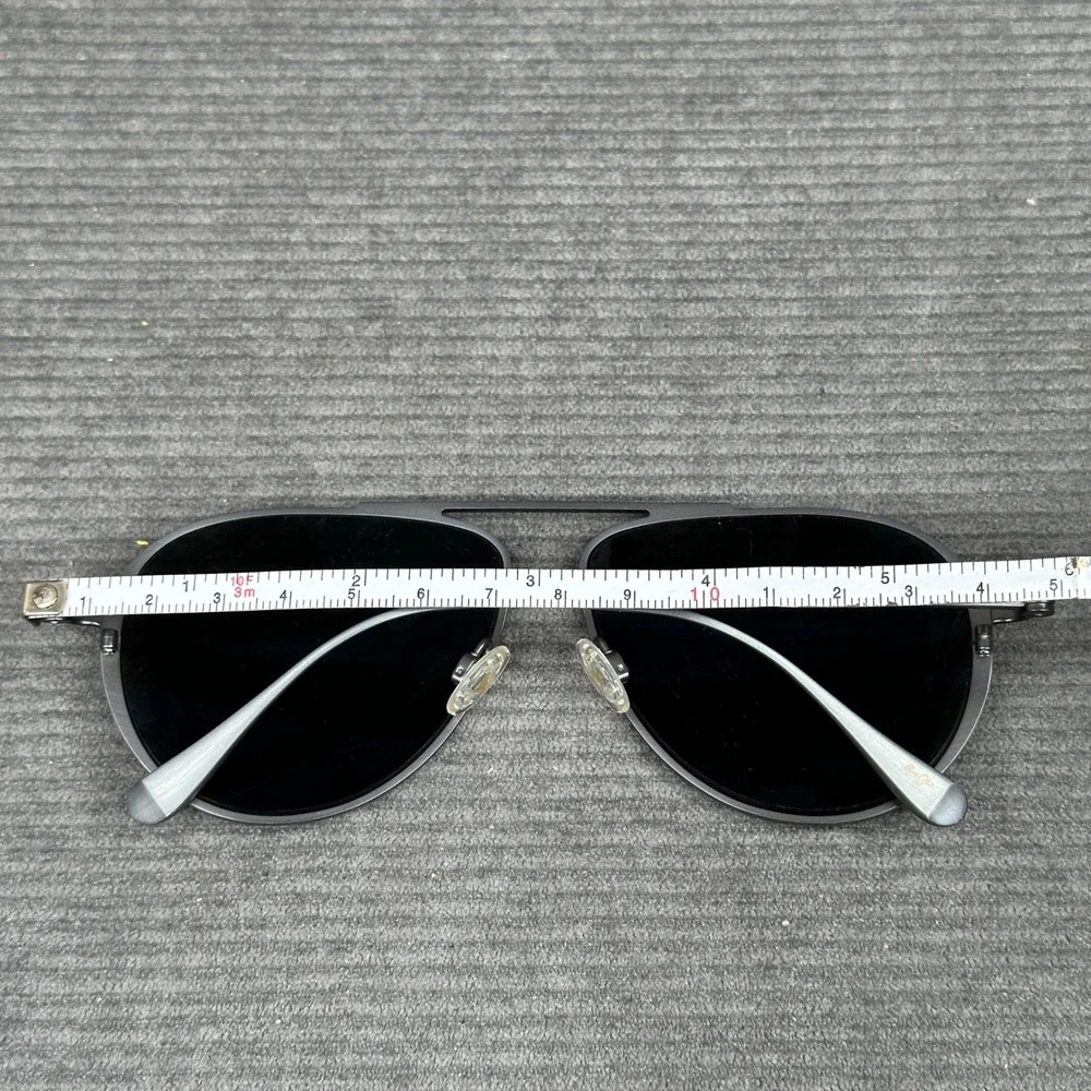 Maui Jim Shallows MJ543-27A Matte Black Titanium Blue Polarized Y2K Sunglasses